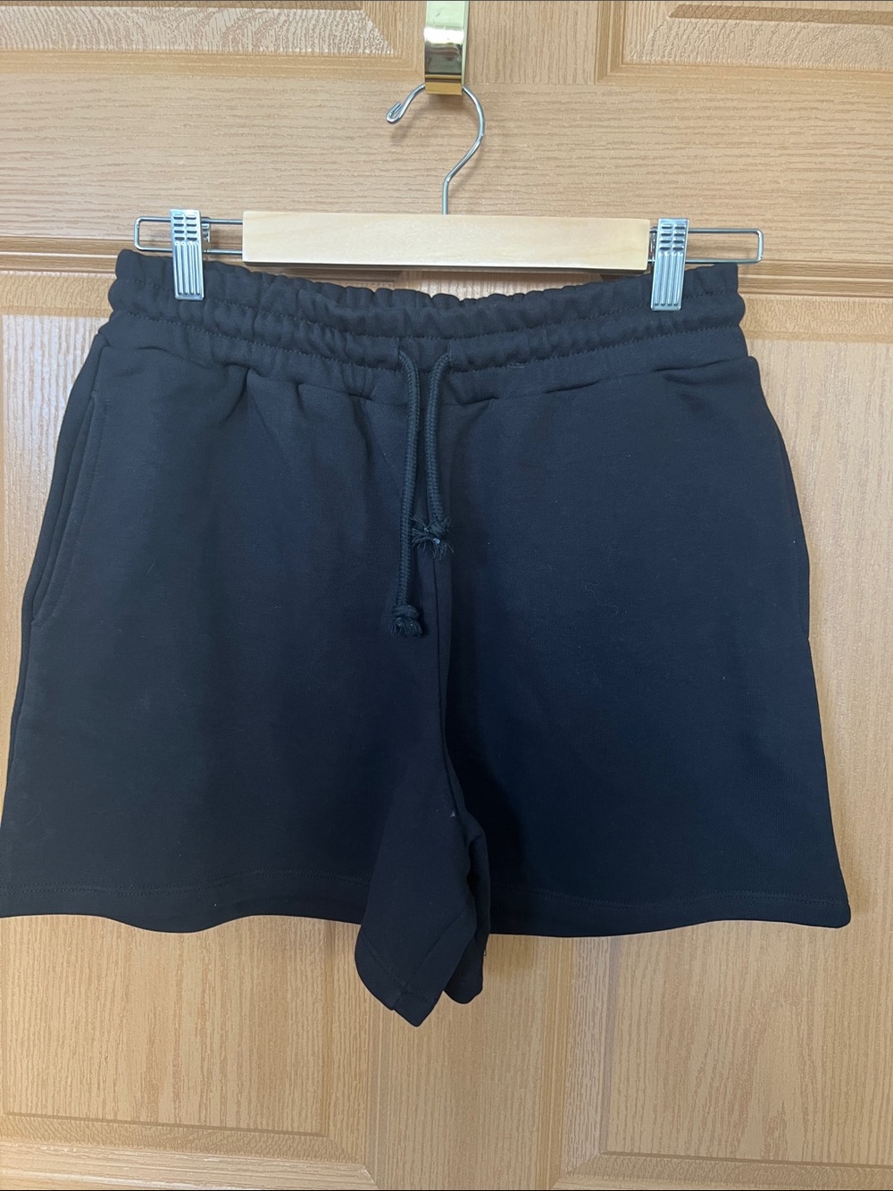 Topshop Black Athletic Drawstring Shorts